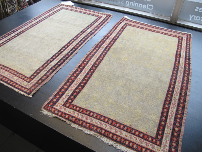 Pair Of Abstract Senneh Rugs